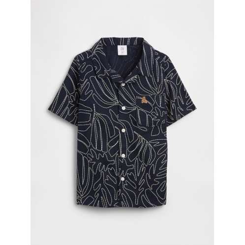 babyGap Brannan Bear Linen-Blend Vacay Shirt