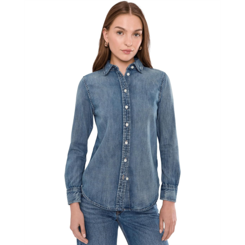 POLO Ralph Lauren Womens Lauren Ralph Lauren Classic Fit Denim Shirt