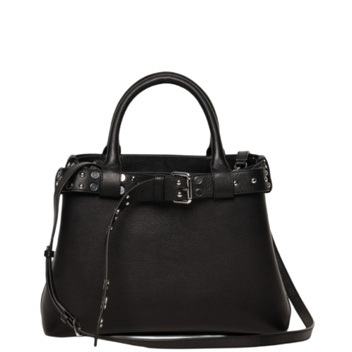 Walter Baker brooks studded leather satchel