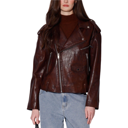 Walter Baker jett leather jacket