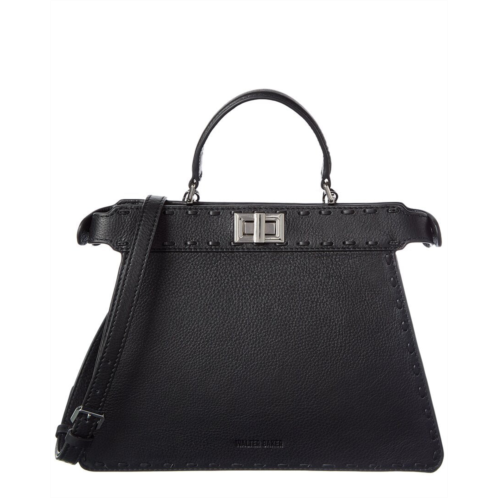 Walter Baker reed leather satchel