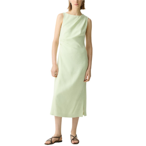 Theory linen-blend tank dress