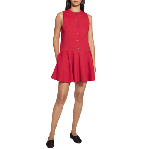 Theory button down shirt dress