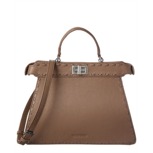 Walter Baker reed leather satchel