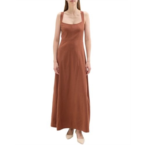 Theory linen-blend maxi dress