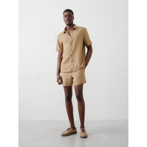 bananarepublic Standard-Fit Linen-Blend Shirt