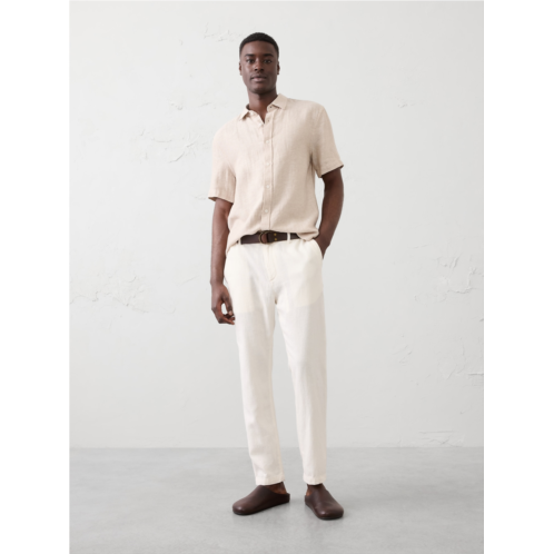 bananarepublic Athletic-Fit Linen-Blend Pant