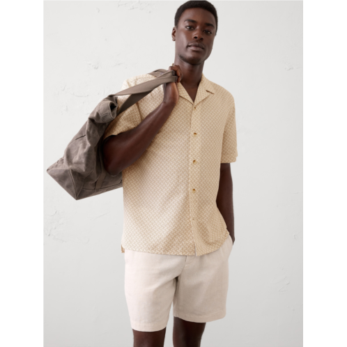 bananarepublic Standard-Fit Textured Resort Shirt