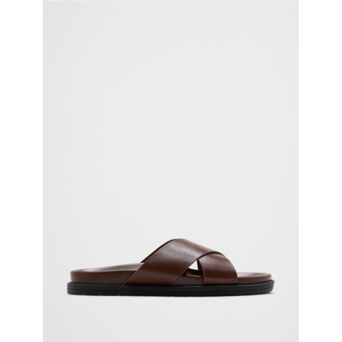 bananarepublic Vegan Leather Crossover Sandals