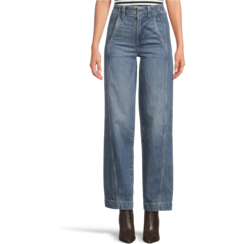 Madewell Tapered Trouser In Rinse In Concho Wash