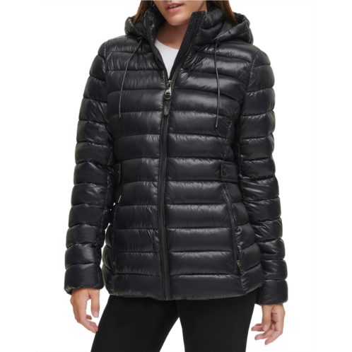 DKNY Short Packable With Side Tab