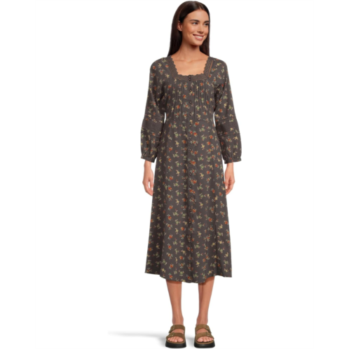 Toad&Co Manzana Square Neck Long Sleeve Dress