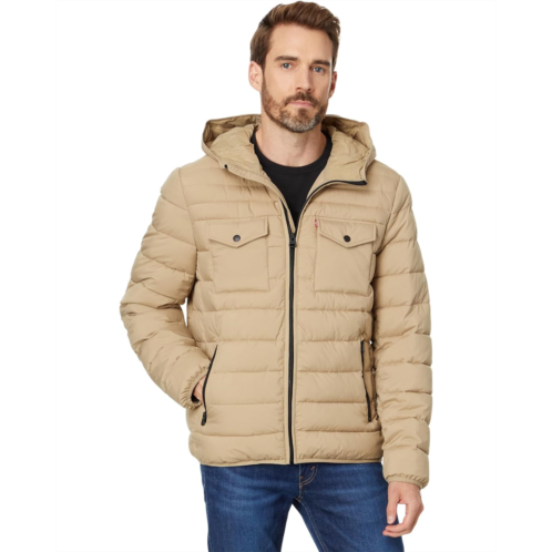 Mens Levis Stretch Two-Pocket Quilted Jacket