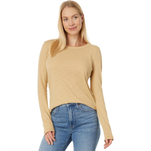 Madewell Whisper Cotton Rib-Crewneck Long-Sleeve Tee