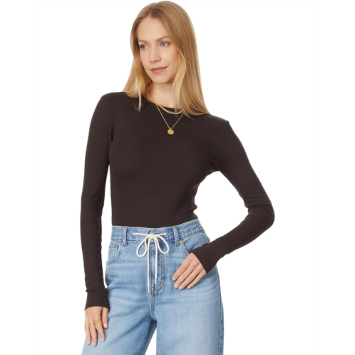 Madewell Modal Rib Long Sleeve Crew Neck