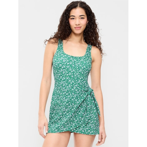 OldNavy Pique Side-Tie Swim Dress