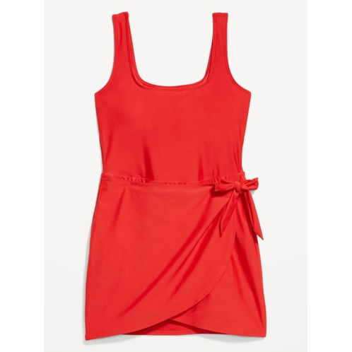 OldNavy Matte Side-Tie Swim Dress