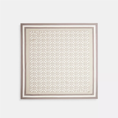 Coach Outlet signature silk square scarf