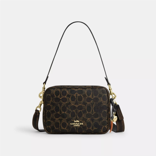 Coach Outlet carey crossbody bag in loved signature canvas with charms