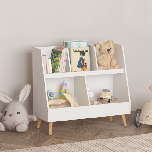 Streamdale Furniture Streamdale modern kids bookshelf with storage bins for books