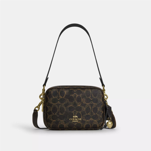 Coach Outlet mini carey crossbody bag in loved signature canvas