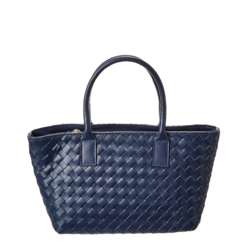 Isabella Rosetti anya hand-woven leather satchel