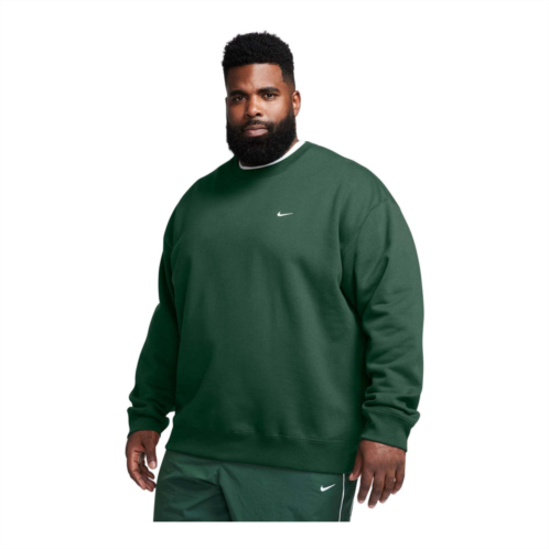 NIKE mens solo swoosh fleece crew