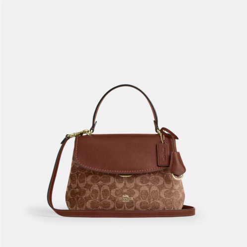 Coach Outlet emory top handle bag in signature chenille