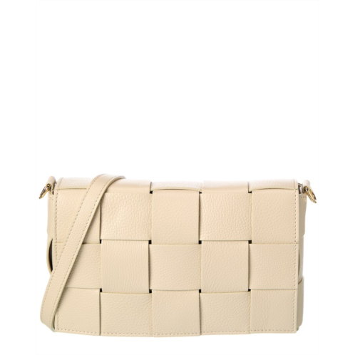 Isabella Rosetti ember hand-woven leather shoulder bag