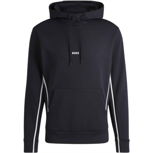 Hugo Boss mens soody 1 white trim sweatshirt blue