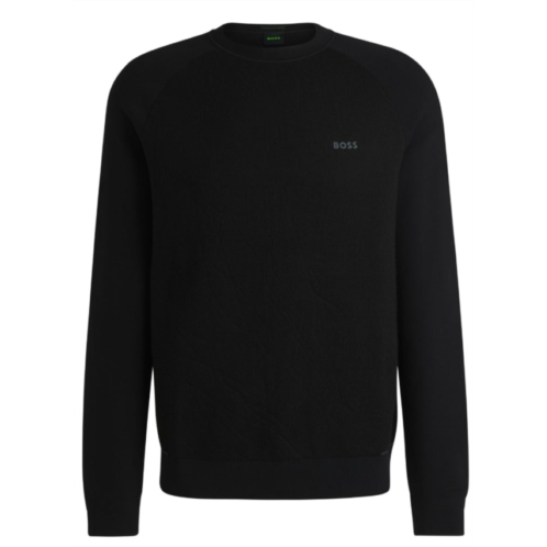 Hugo Boss mens ritor crewneck sweater black