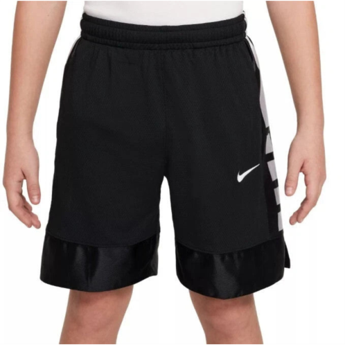 Nike boys dri-fit elite 23 basketball shorts black drawstring waist srt454