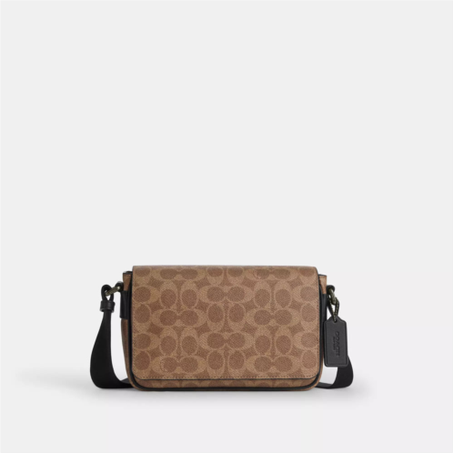 Coach Outlet jack small flap crossbody bag in signature canvas
