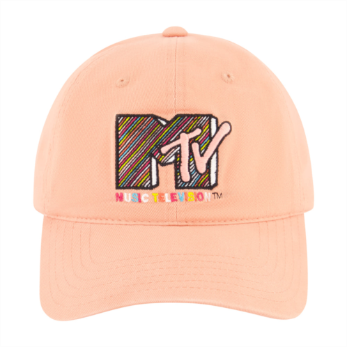 Nickelodeon nick mtv diagonal stripe logo dad cap