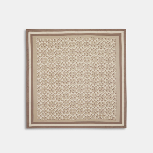 Coach Outlet signature print silk square scarf