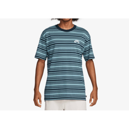 NIKE mens sb max stripe shirt in turquoise