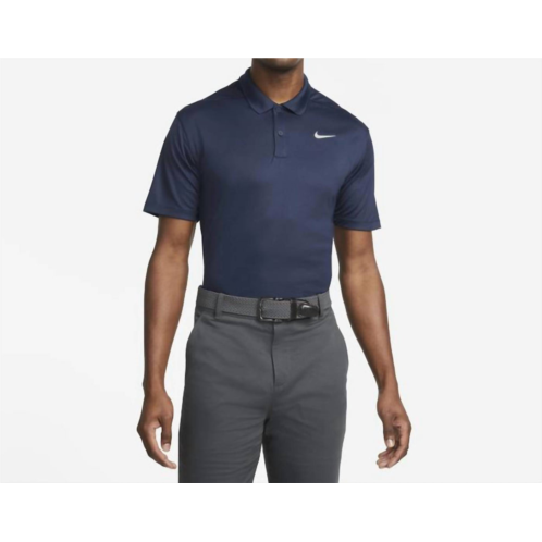 NIKE mens golf polo shirt in obsidian white