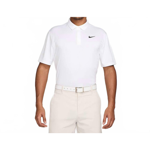 NIKE mens golf polo shirt in white