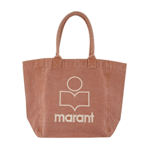Isabel Marant spacious cotton shopper bag with contrasting logo