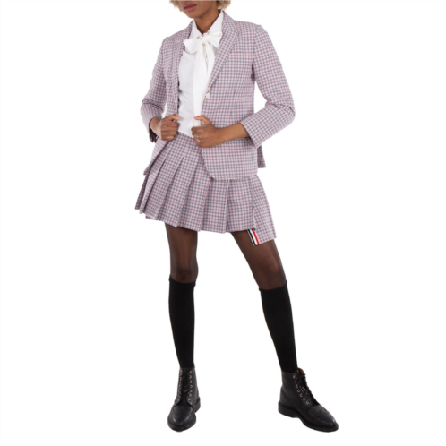 Thom Browne ladies small check cotton jacket