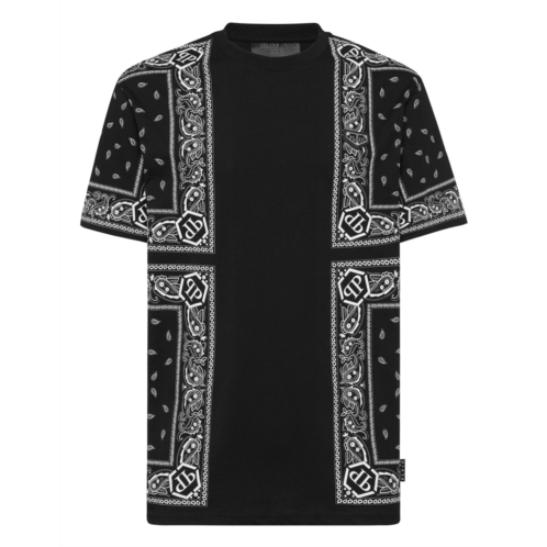 PHILIPP PLEIN round neck t-shirt paisley