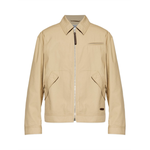 MOSCHINO beige jacket with dual pockets