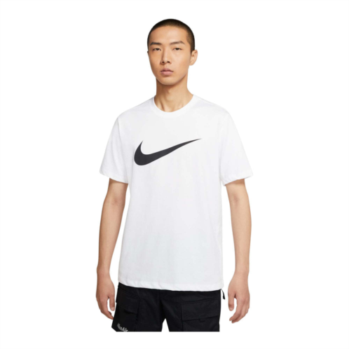 NIKE mens sportswear swoosh t shirt_white/black