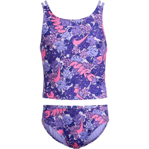Nike Kids Doodle Floral Spiderback Midkini Set (Big Kid)