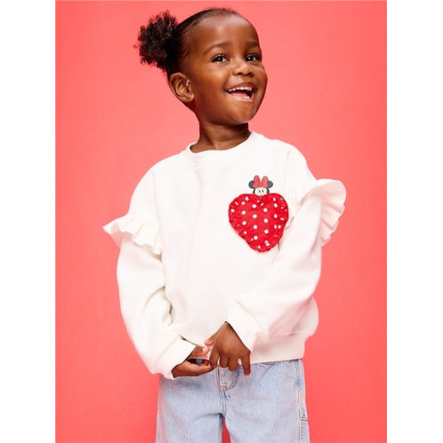 Old Navy x Disney Minnie Mouse Graphic Ruffle-Sleeve Sweatshirt for Toddler Girls