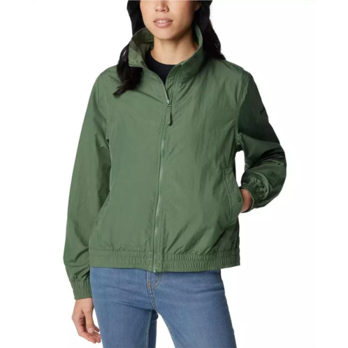 Columbia womens time is right jacket canteen full zip windbreaker fts616