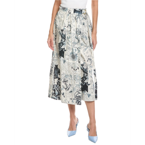 Etro miss print midi skirt