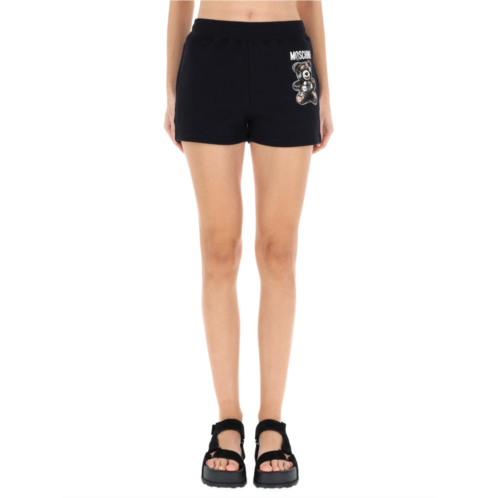 MOSCHINO teddy print shorts