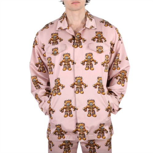 Moschino pink robot bear jacket
