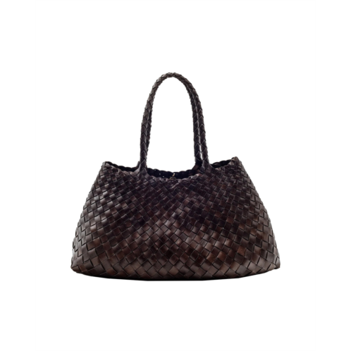 DRAGON DIFFUSION handwoven leather tote bag with unique braided straps